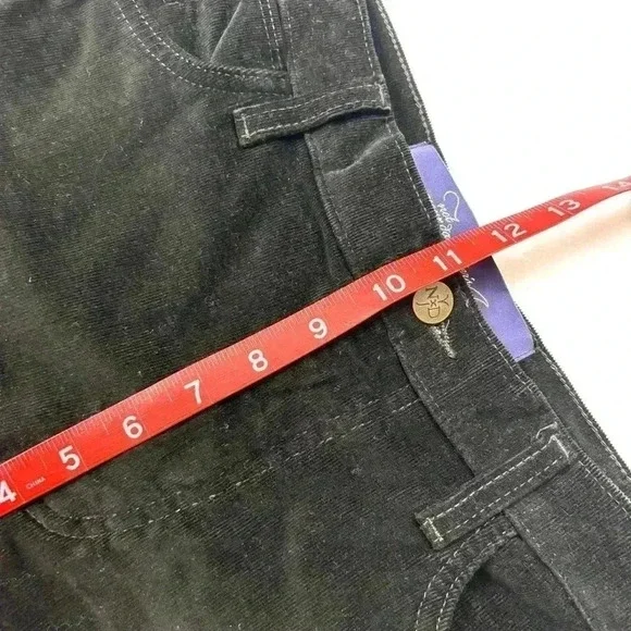 NYDJ Dark Brown “80’s” Corduroy Midrise Stretch Straight Leg Pants Size 10P - Picture 13 of 14